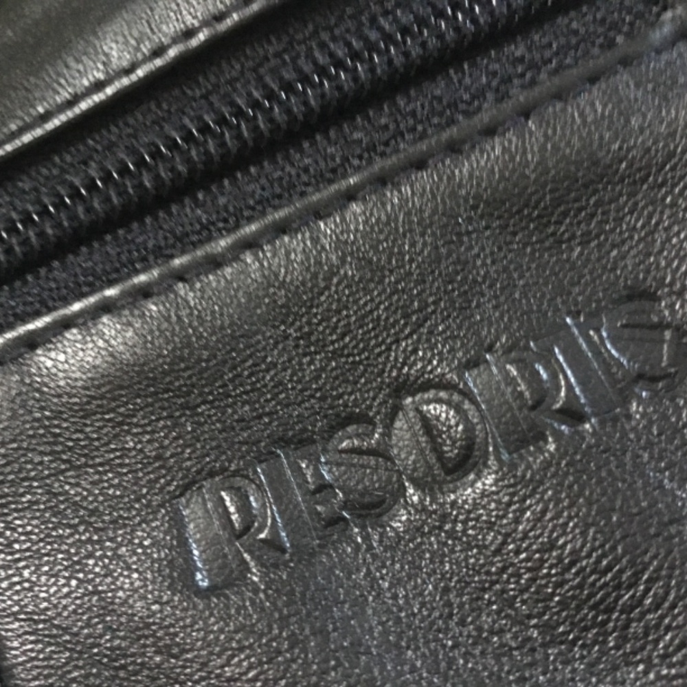 Cross Body Bag Unisex Hip Black Travel Purse Genuine Leather - Picture 7 of 7